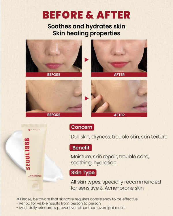 KSECRET SEOUL 1988 Cream: Snail Mucin 93% + Rice (100ml) - Soul Skinessential